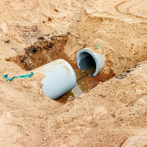 underground sewer line